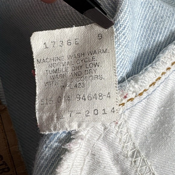 Vintage 80s 90s Levis 517 Jeans Fits 34x31 Blue Regular Bootcut USA Embellished - Picture 11 of 16